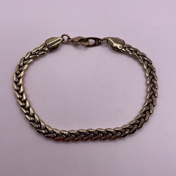 Vintage M&S Mark and Spencer Gold Tone Chain Link Statement Bracelet - Picture 2 of 3